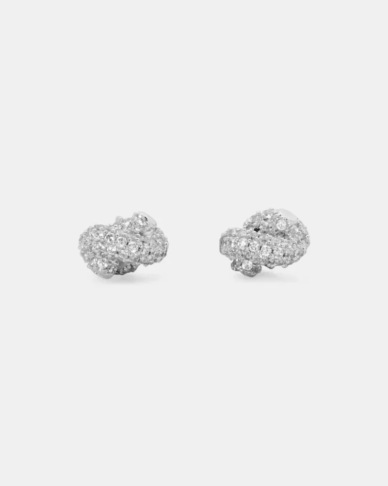 Sailor's Knot Pave Studs - 1