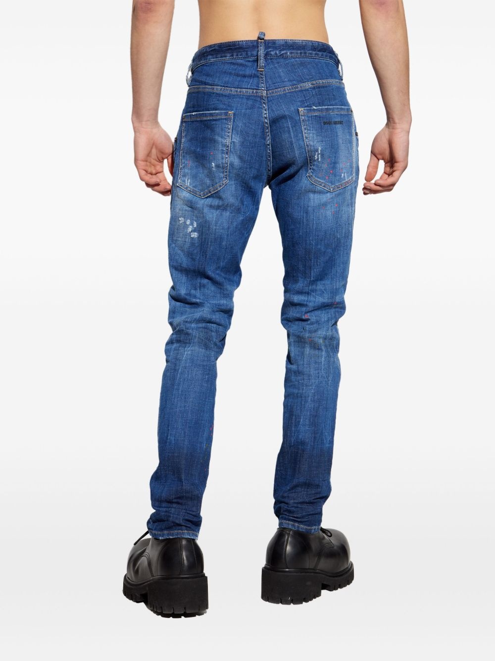 logo-tag jeans - 4