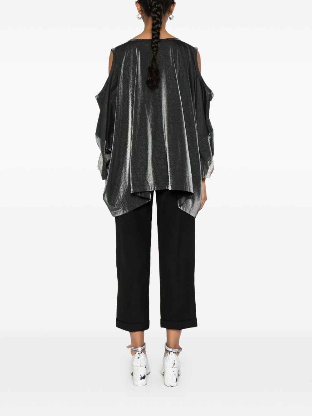 lamÃ©-effect T-shirt - 4