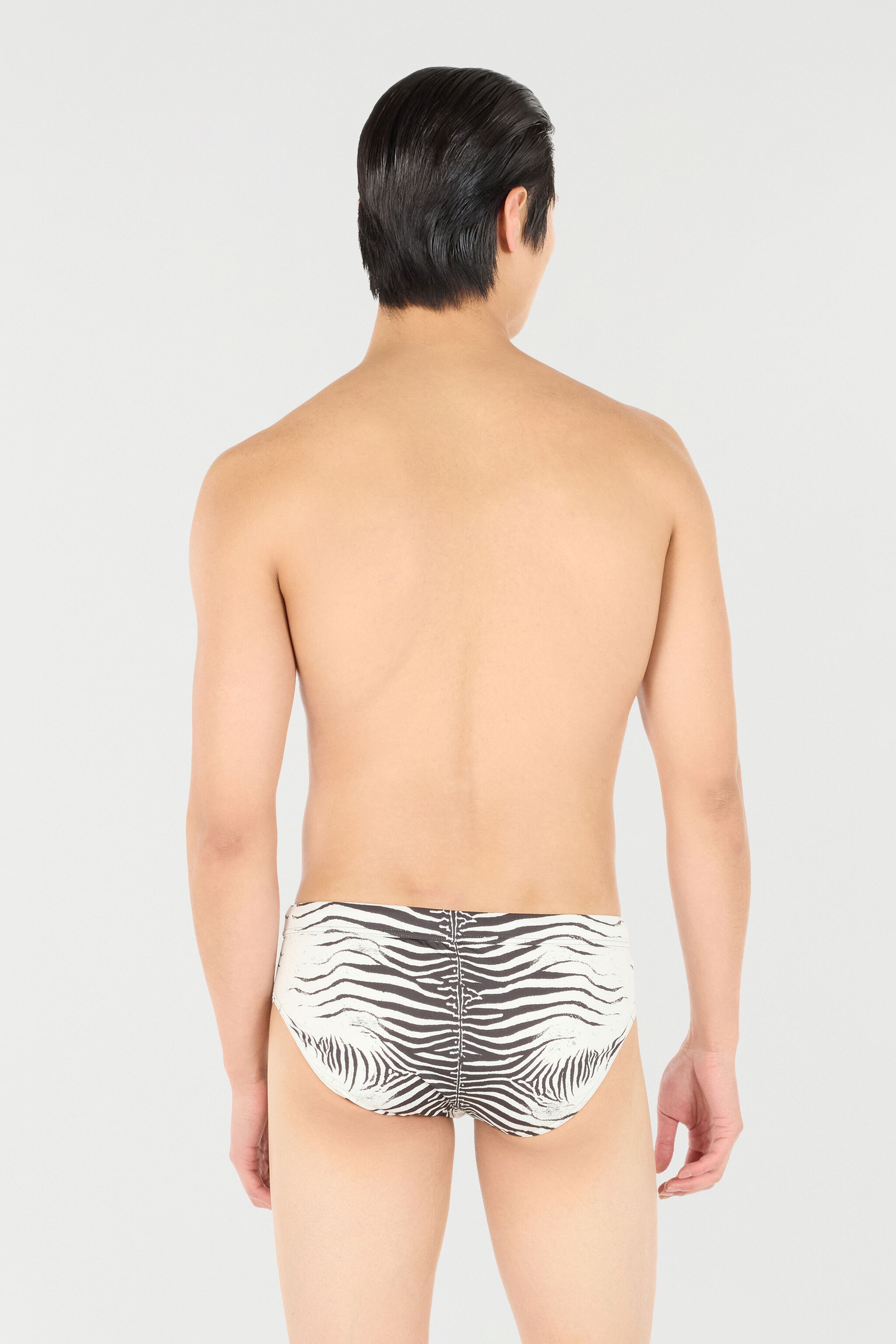Zebra-Print Swim Briefs - 4