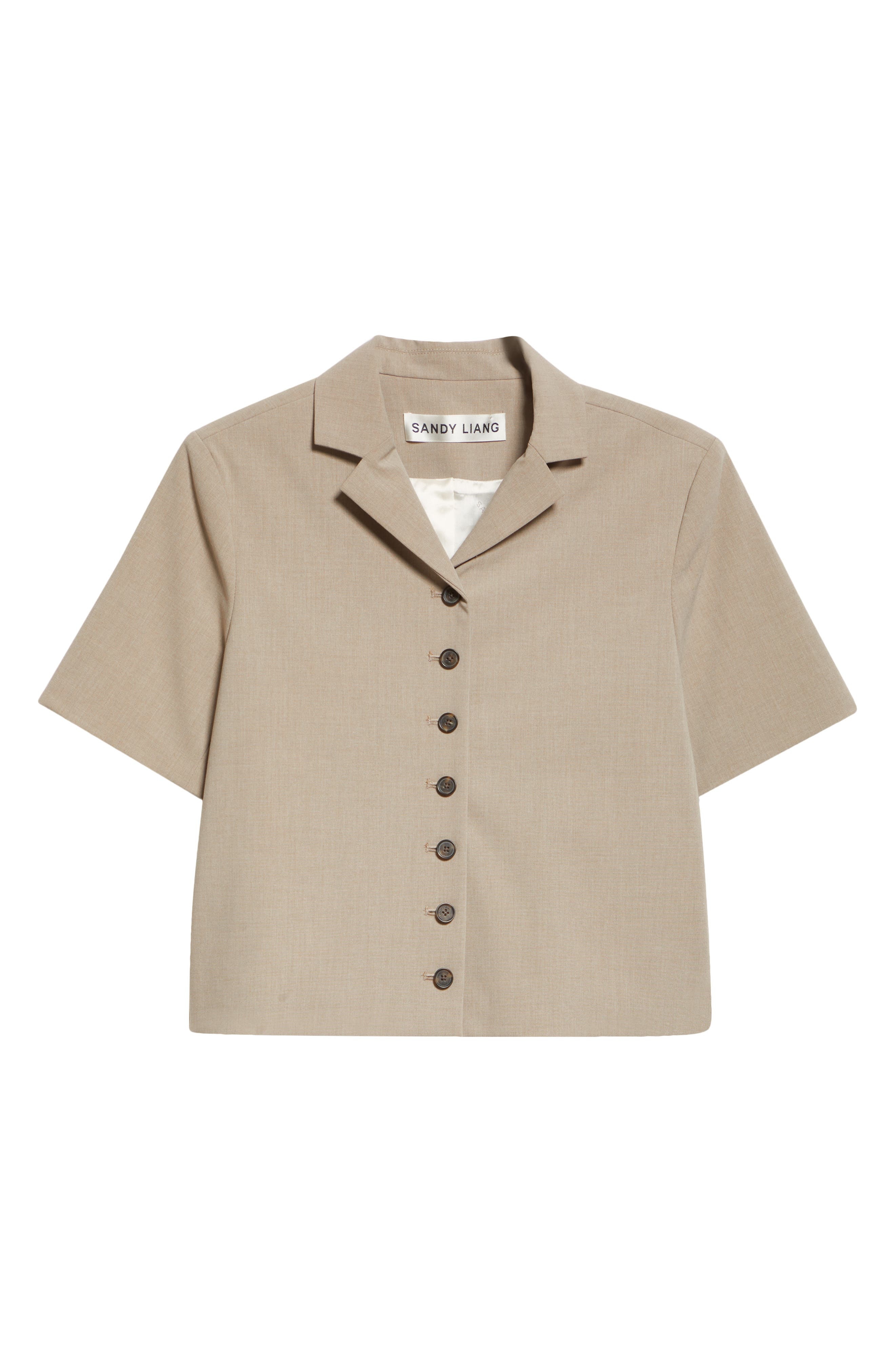 Sandy Liang Beverly Jacket in Taupe at Nordstrom - 7