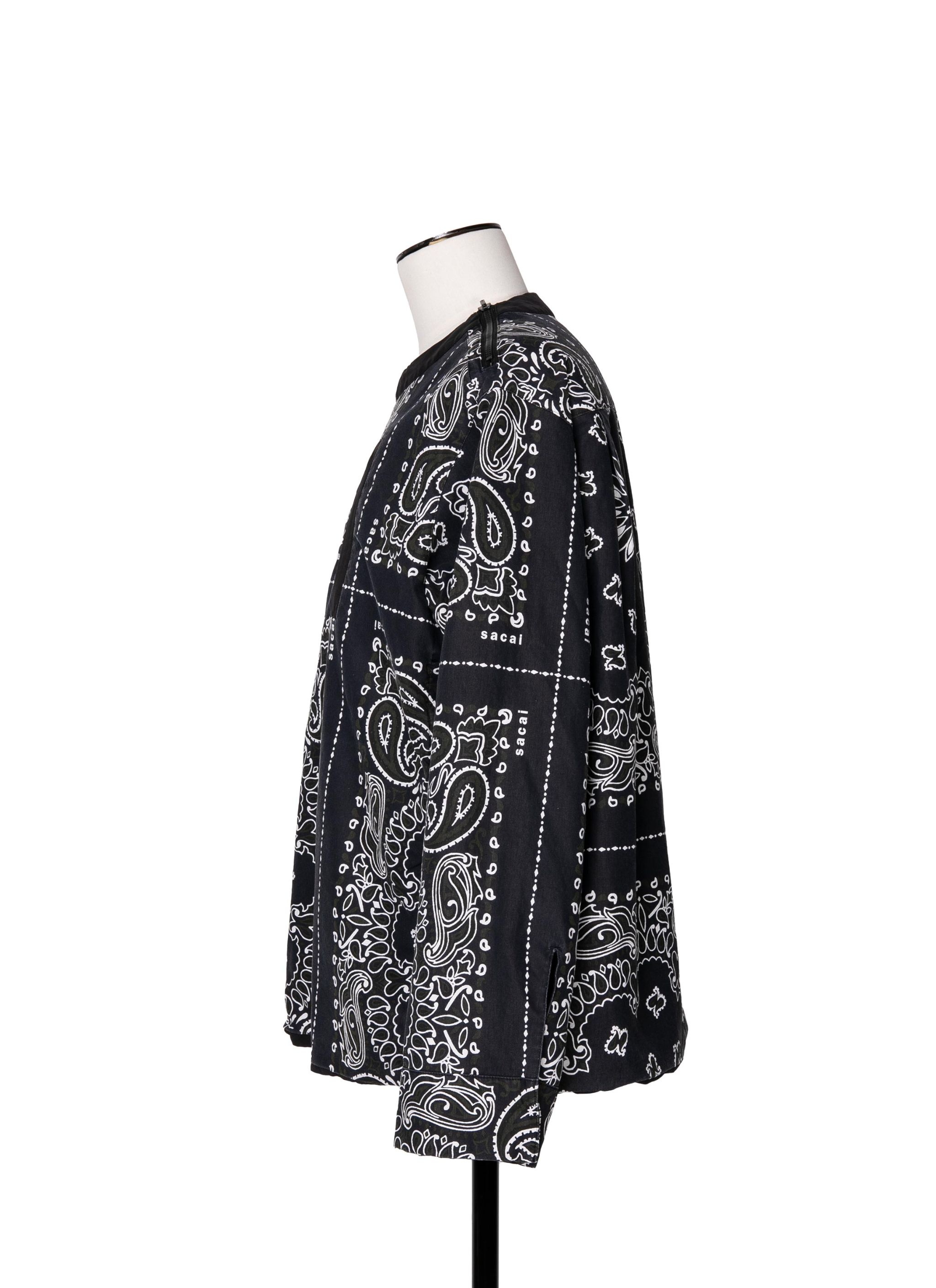 Bandana Print Reversible Pullover - 2