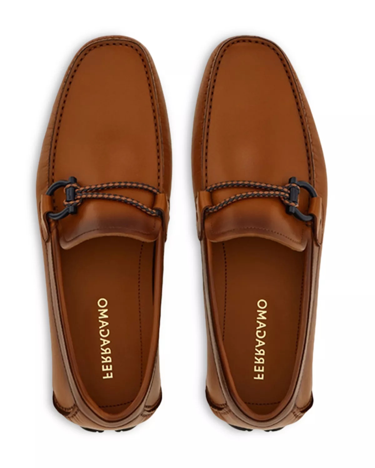 Men's Front 4Vit Gancini Ornament Slip On Drivers - 2