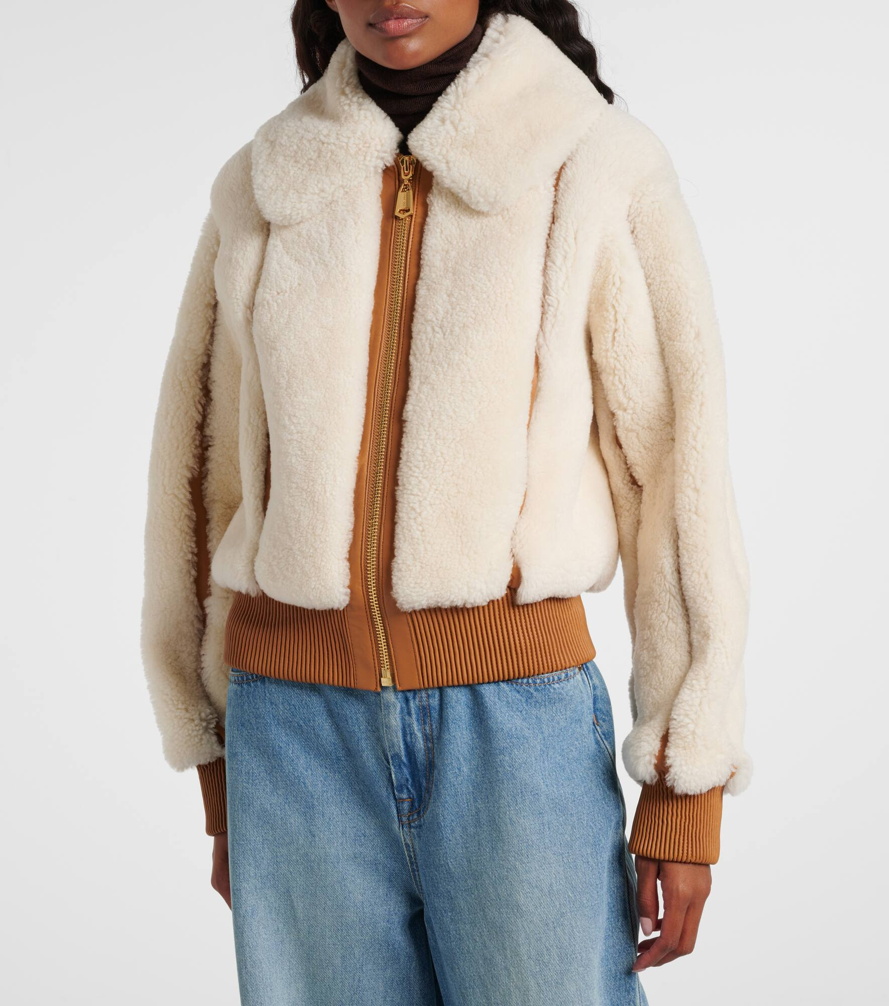 Story shearling bomber jacket - 6