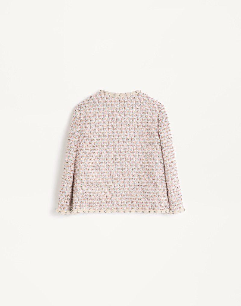 Valentino EMBROIDERED RIBBON TWEED JACKET outlook