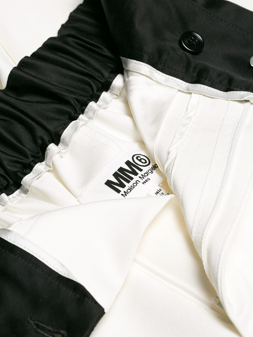 high-waist contrast trousers - 6
