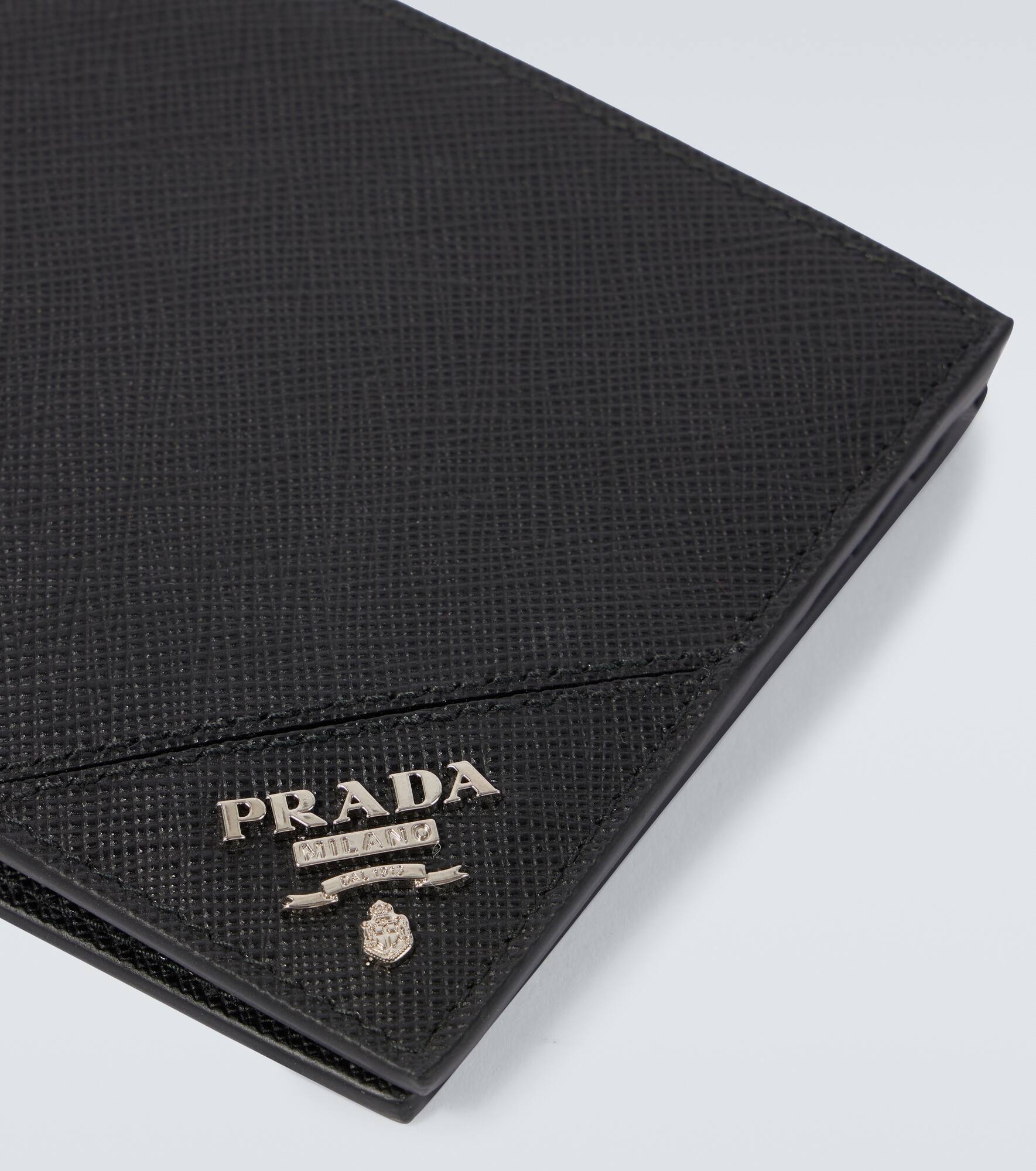 Logo Saffiano leather wallet - 4