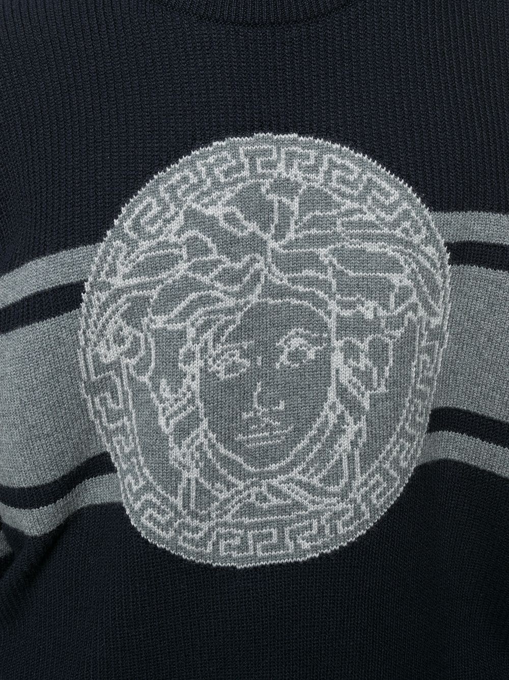 Medusa jacquard intarsia jumper - 5