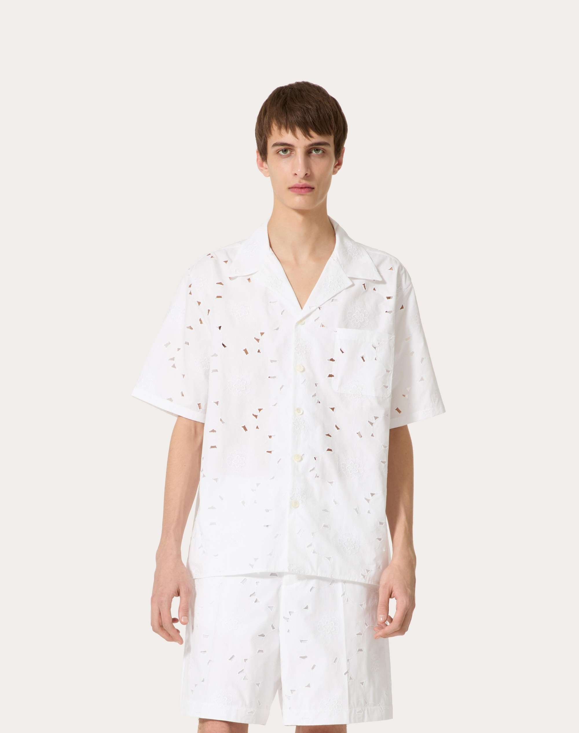 SAN GALLO COTTON BOWLING SHIRT - 3
