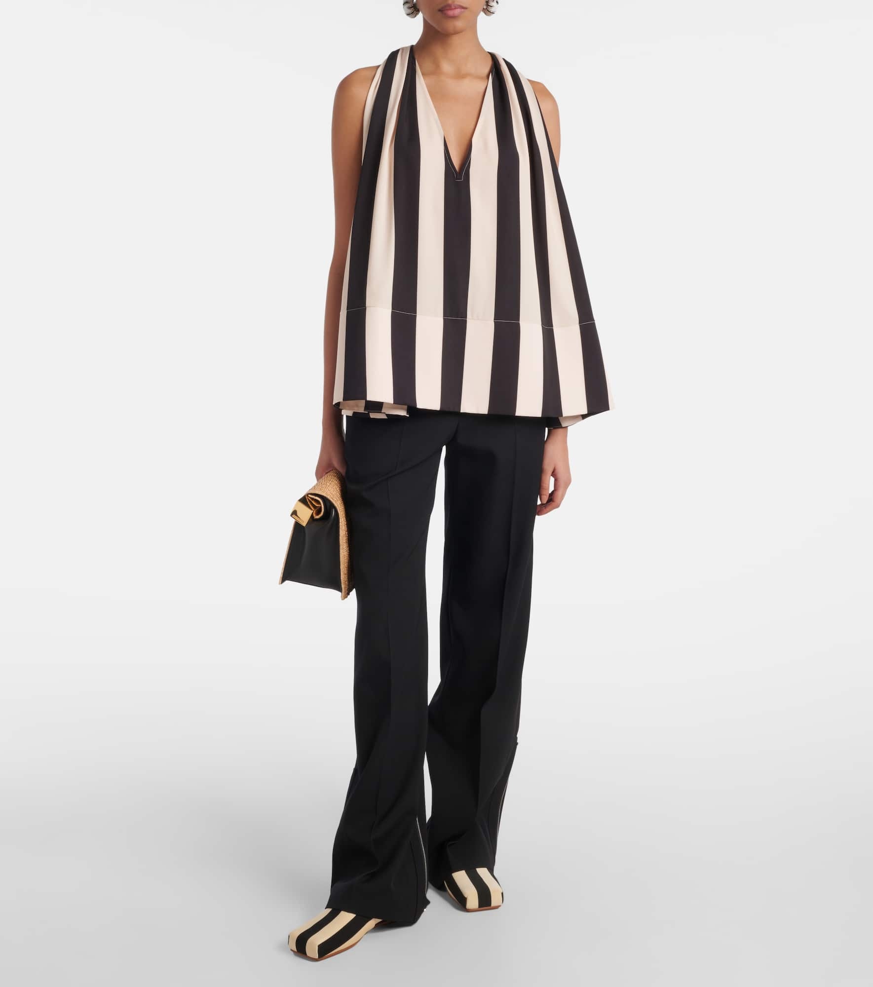 Carré striped slip-on shoes - 3