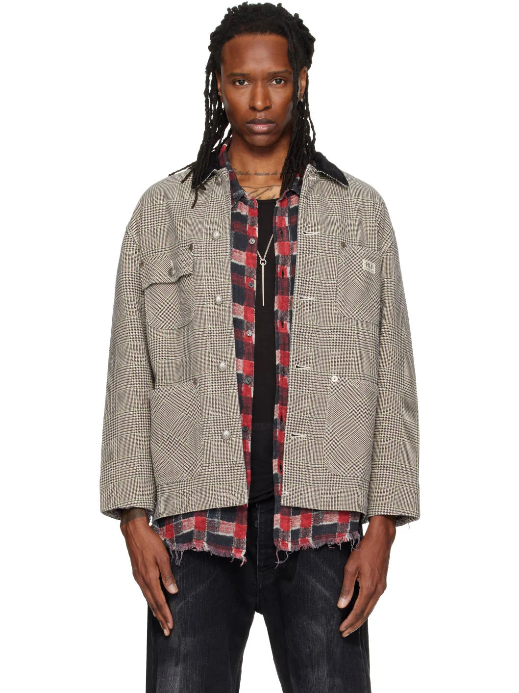 Gray Relaxed Chore Jacket - 1
