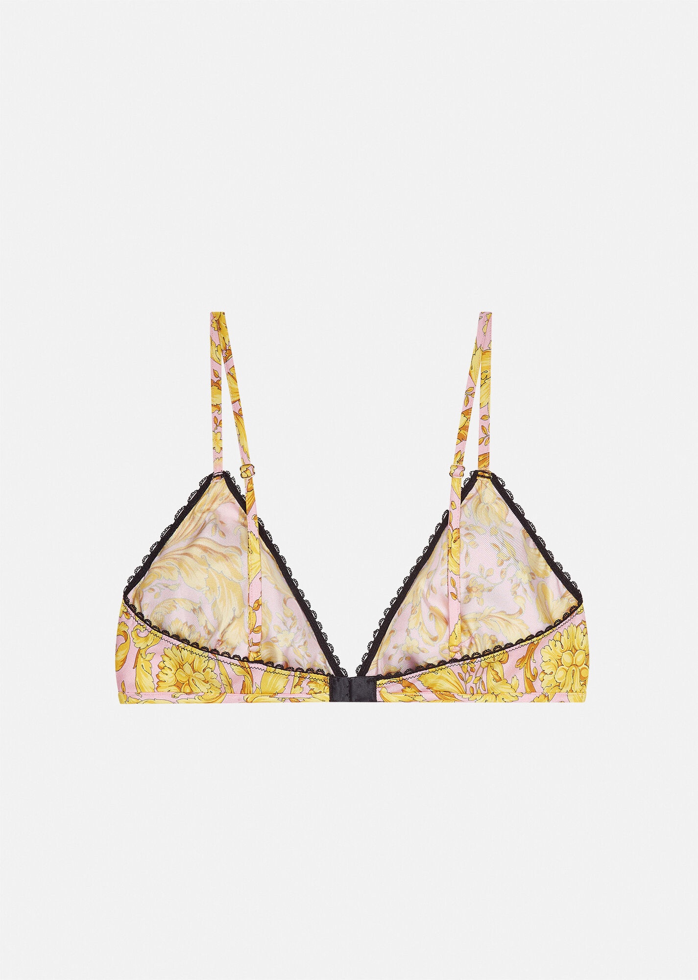 Barocco Print Silk Bralette - 3