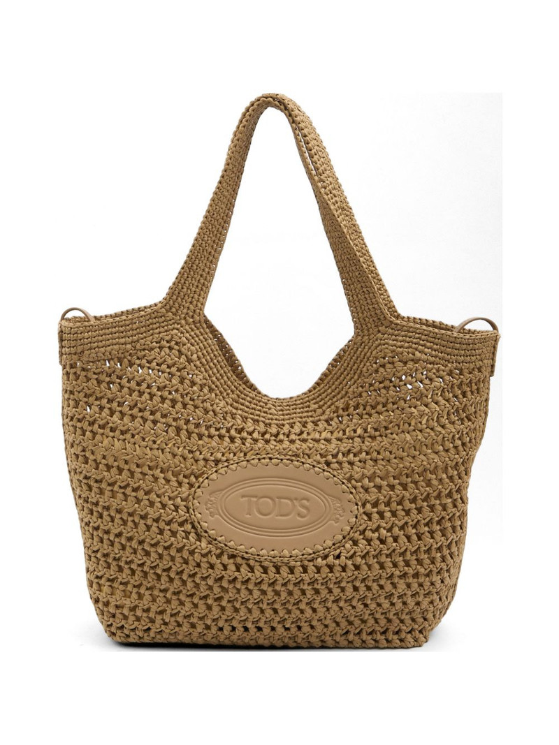 crochet raffia shopping bag 1