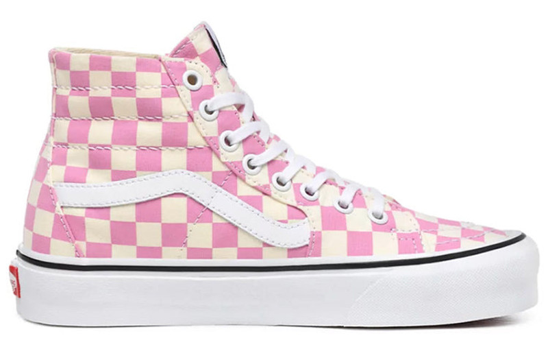 Vans Checkerboard SK8-HI Tapered Shoes Pink VN0A4U16XHV 2