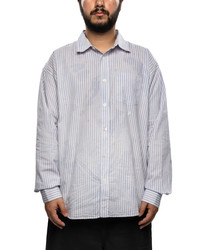 Stüssy Classic LS Shirt Bleached Blue | REVERSIBLE