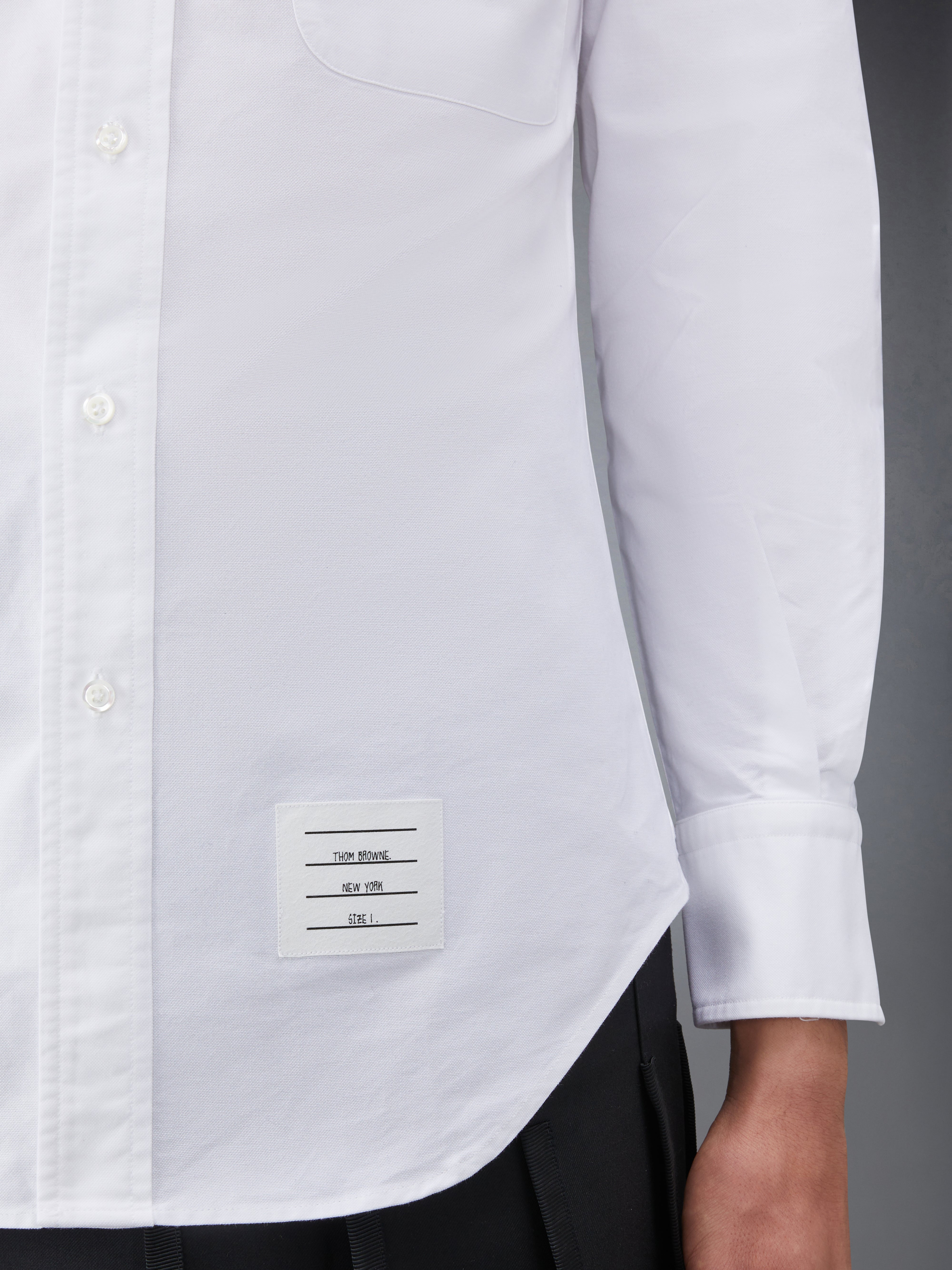 CLASSIC SHIRT W/ GG ARMBANDS IN OXFORD - 6