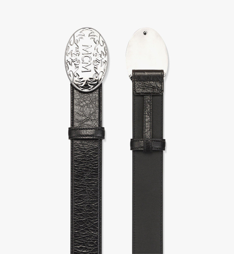 MCM Aren Studded Belt 1.5" in Crushed Leather outlook