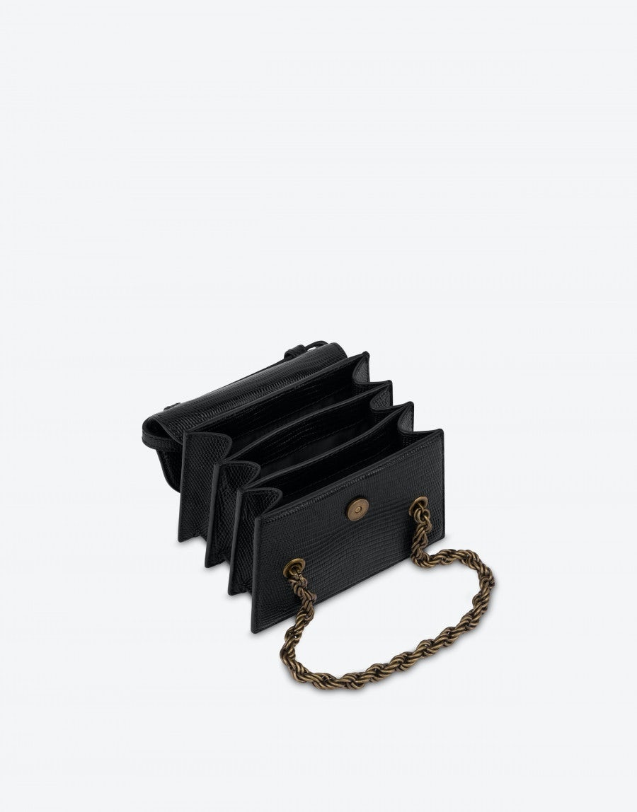 TEGU LIZARD-PRINT PADLOCK MINI BAG - 3