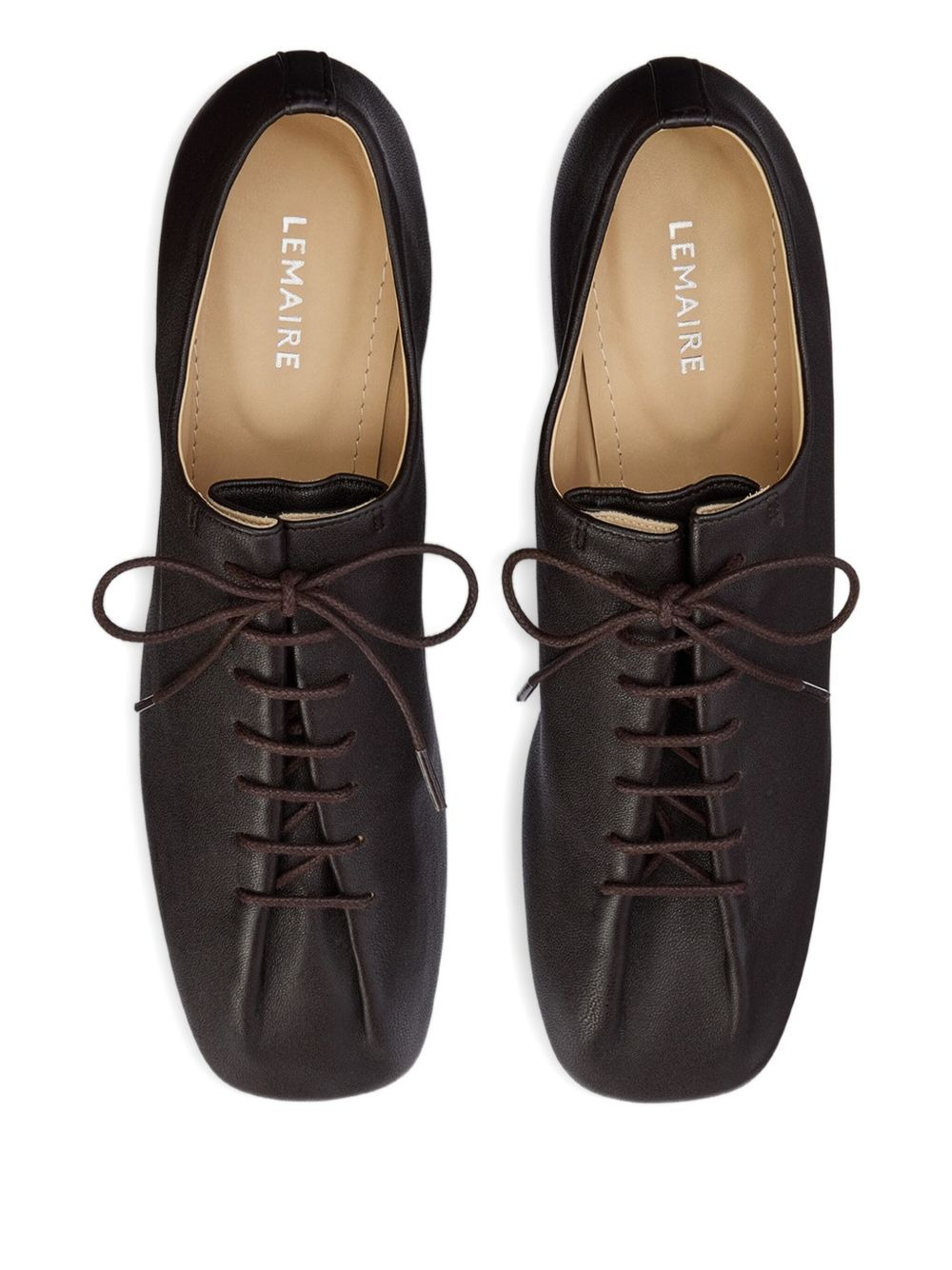 Souris leather lace-up derby shoes - 3