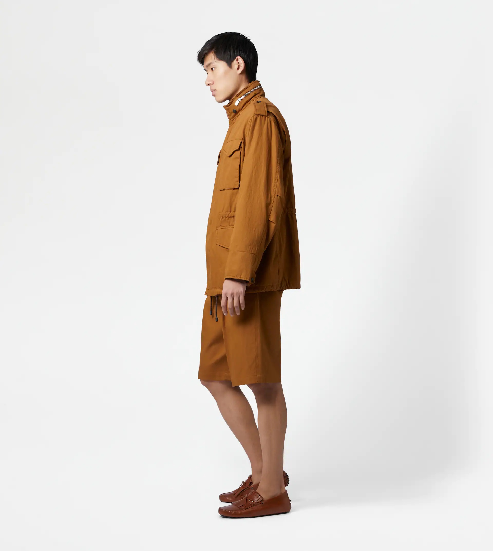 FIELD JACKET OVER - BROWN - 4
