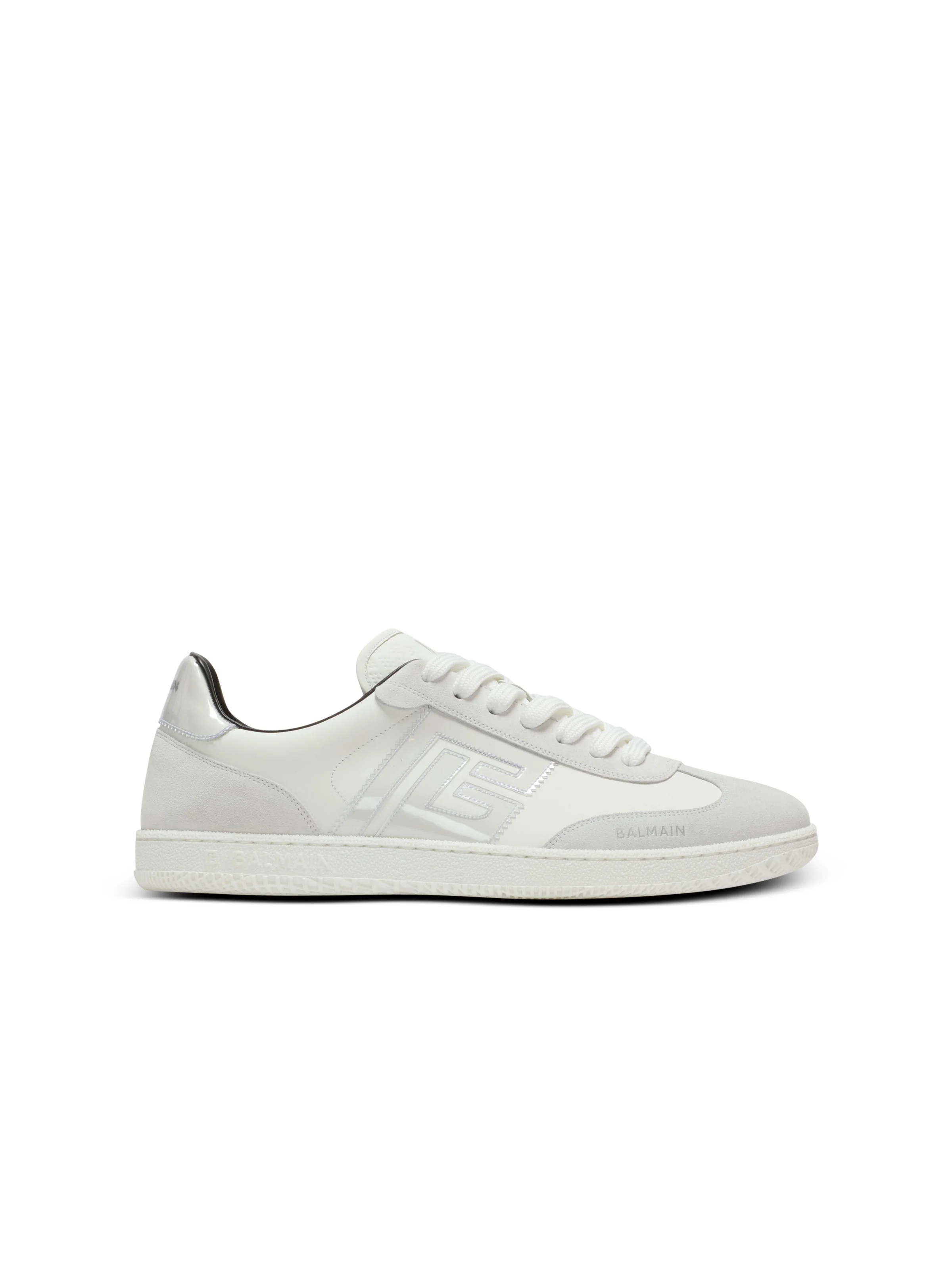 Suede Balmain Swan trainers - 1