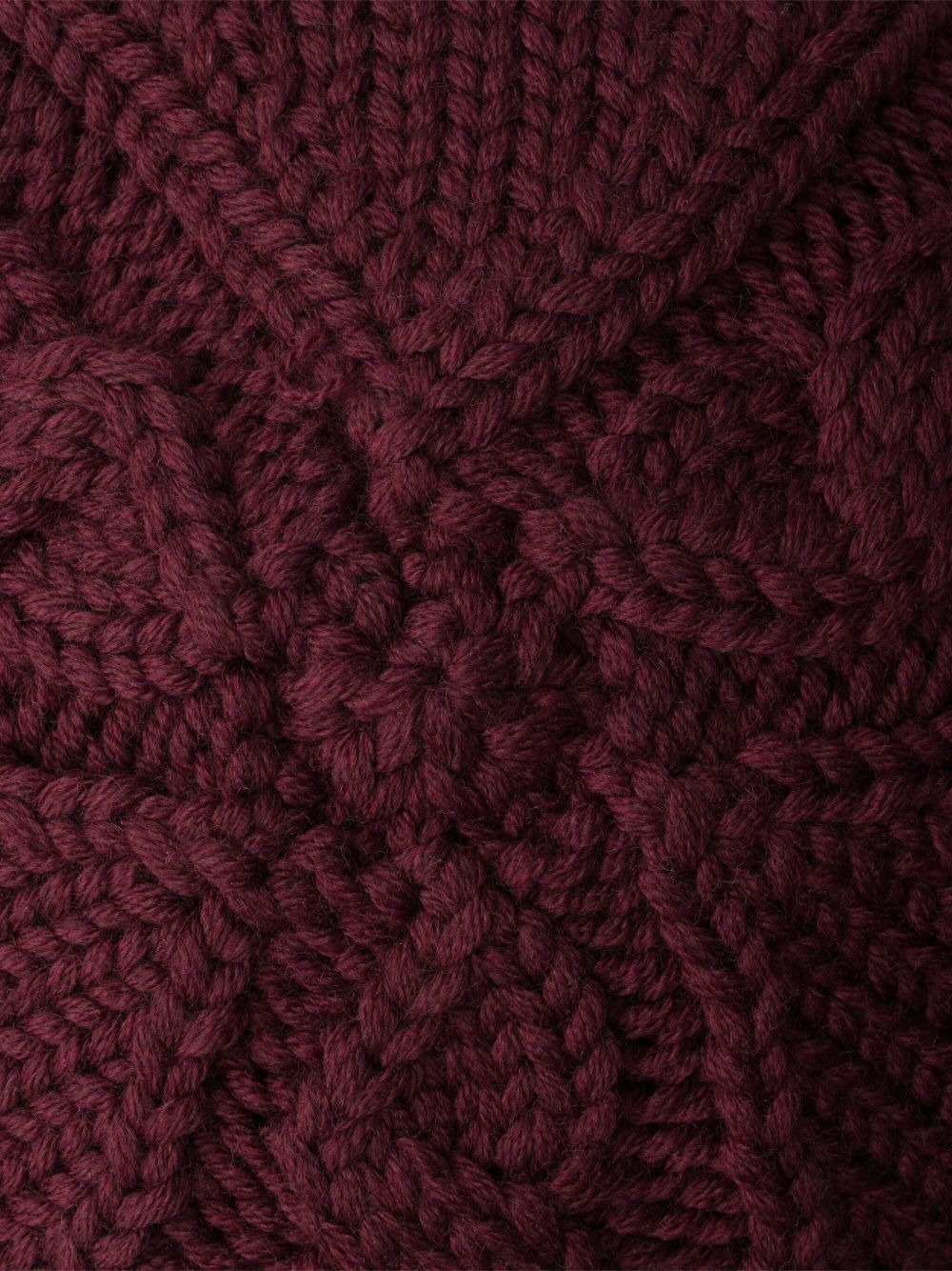 cable-knit logo bucket hat - 3