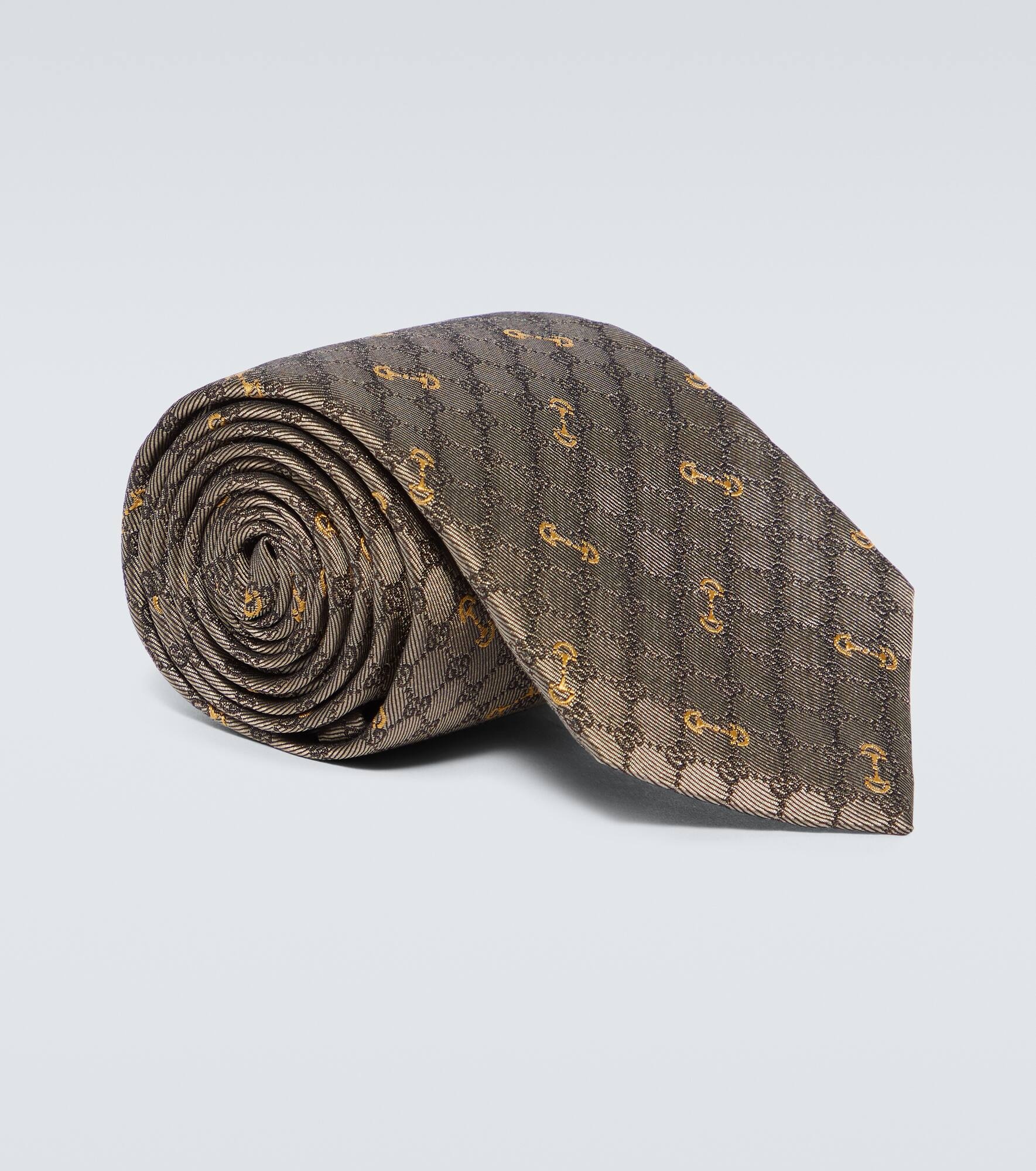 GG silk jacquard tie - 1