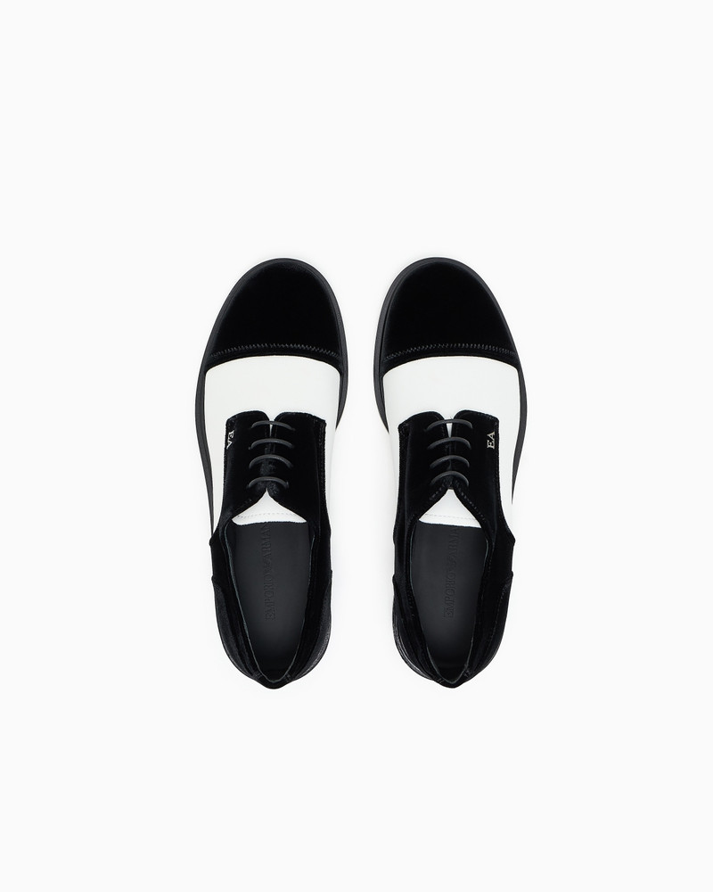 VELVET BROGUES WITH NAPPA-LEATHER DETAILS 3