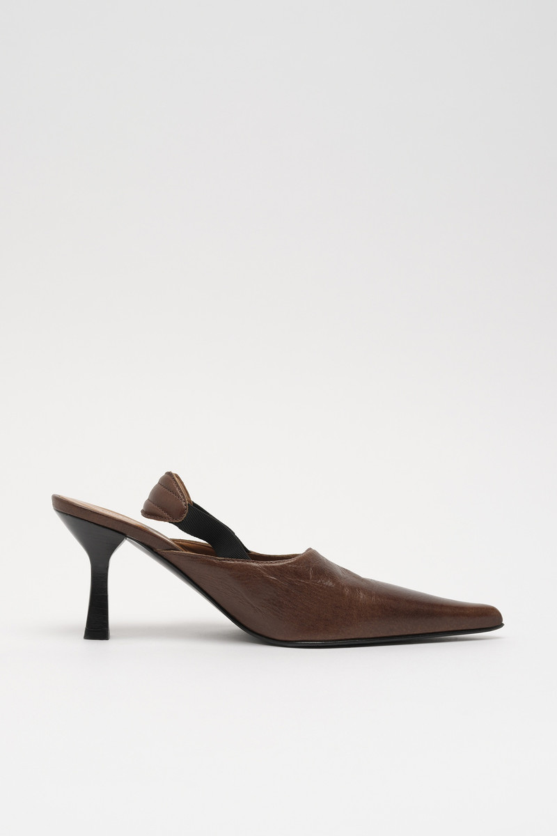Envelope Heel Woodstock Leather 3