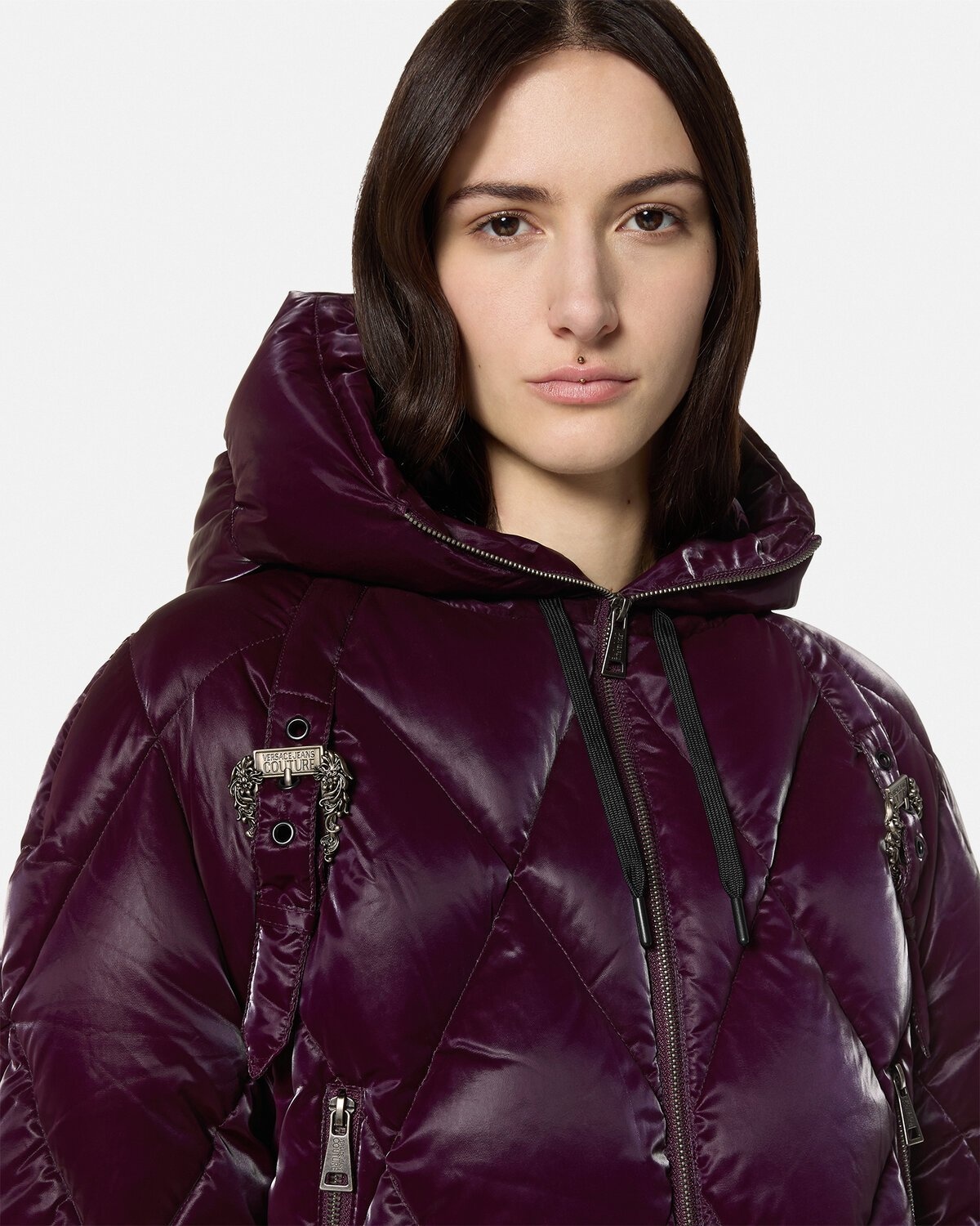Baroque Buckle Puffer Jacket - 3