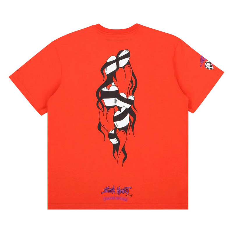 Chrome Hearts Chrome Hearts Matty Boy Sick Heart Tee 'Red' outlook