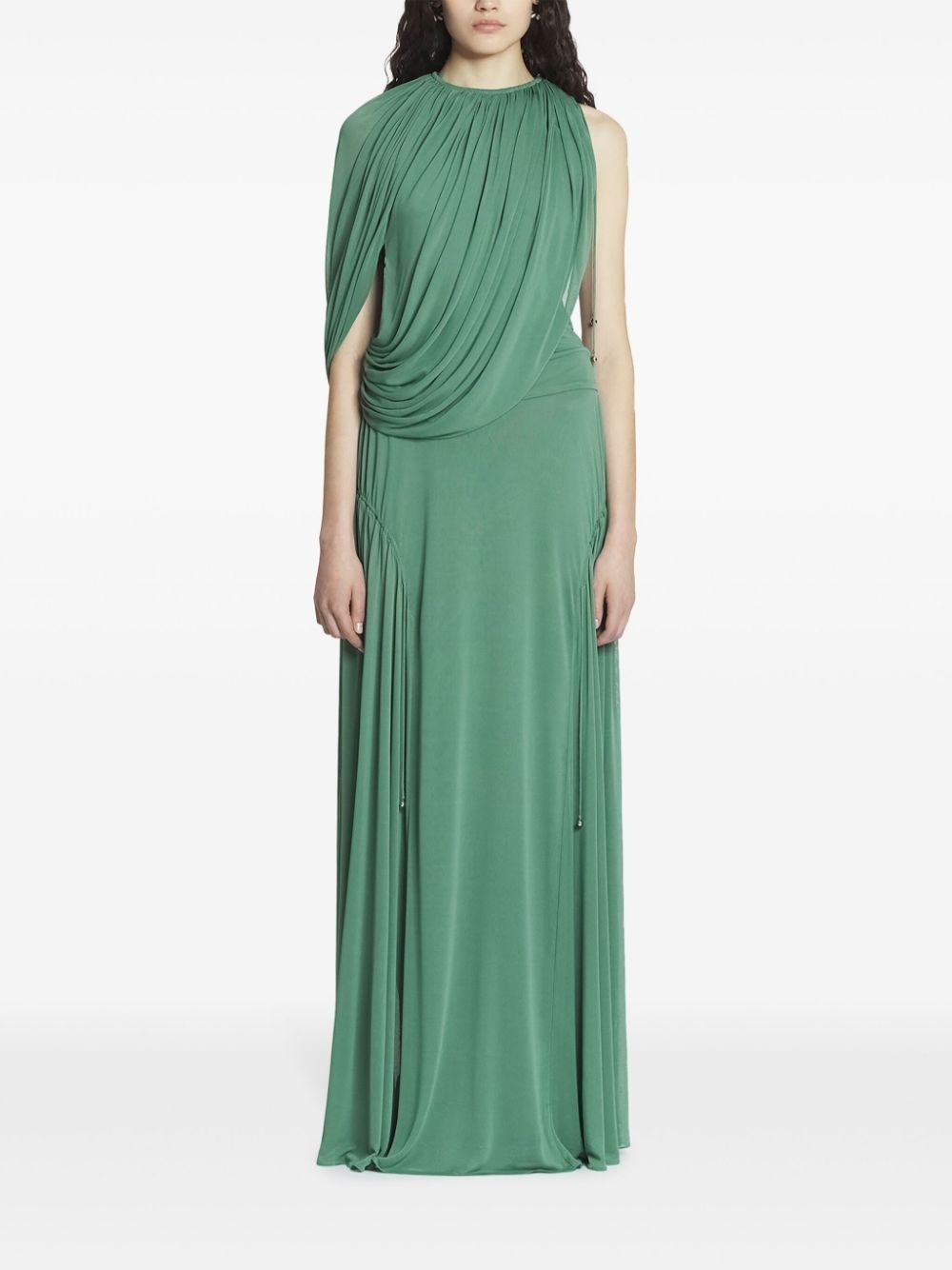 draped jersey top - 2