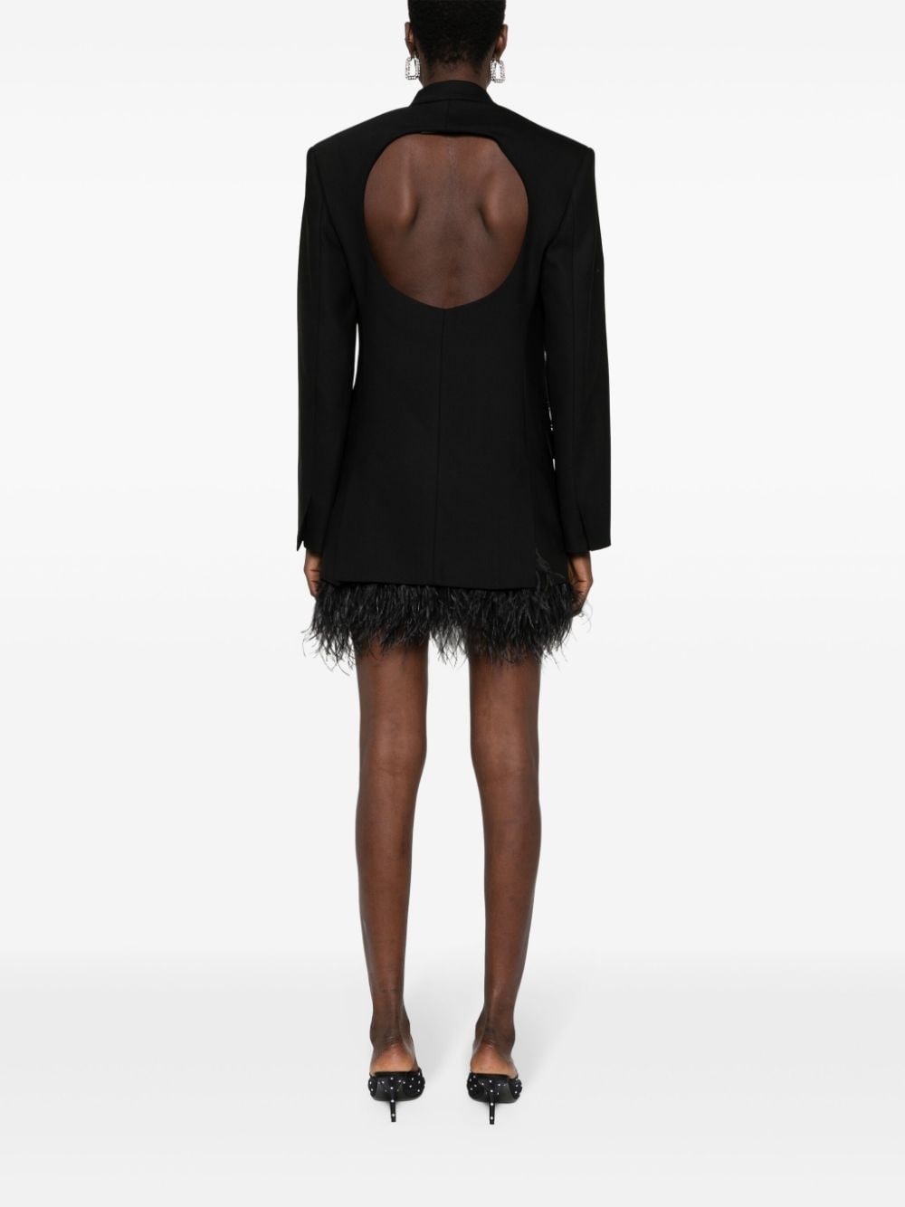 cut-out detail tailored blazer - 4