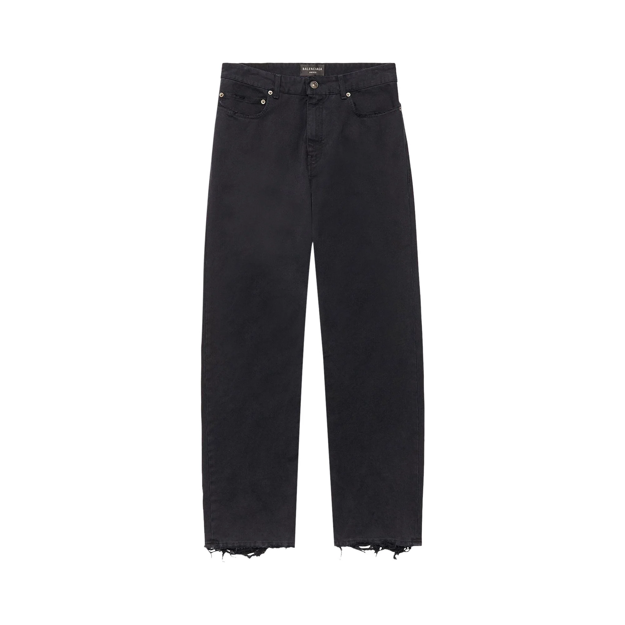 Balenciaga Mid Rise Jeans 'Pitch Black' - 1