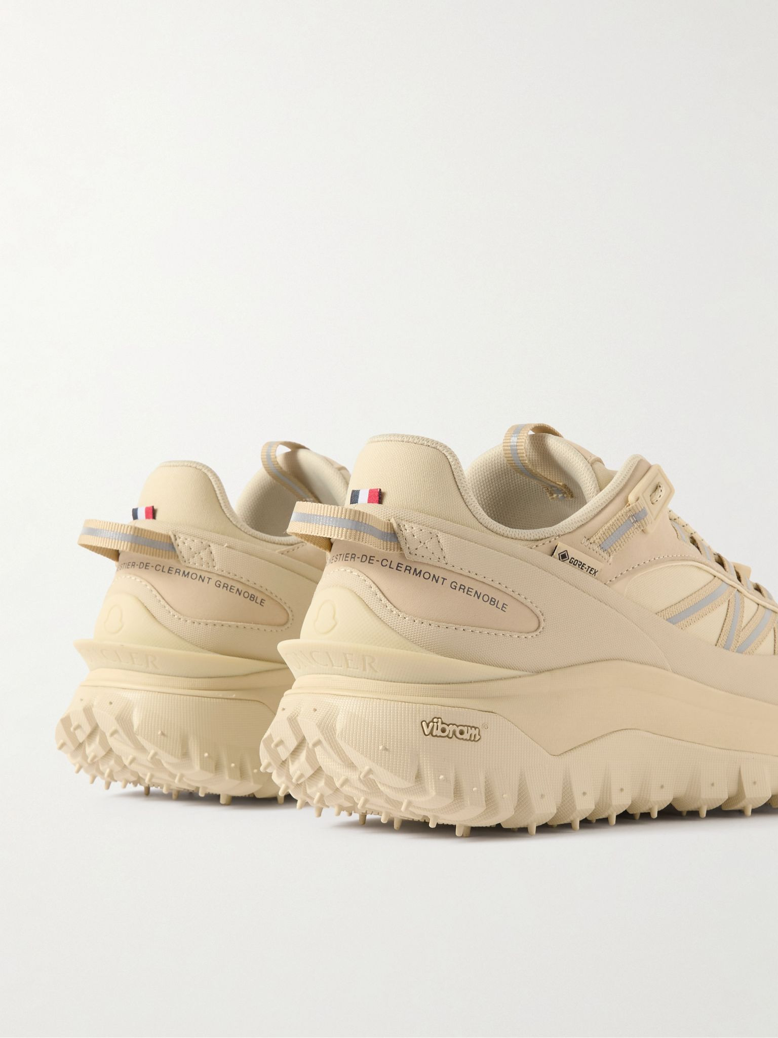 Trailgrip GTX Leather-Trimmed Canvas Sneakers Beige - 5