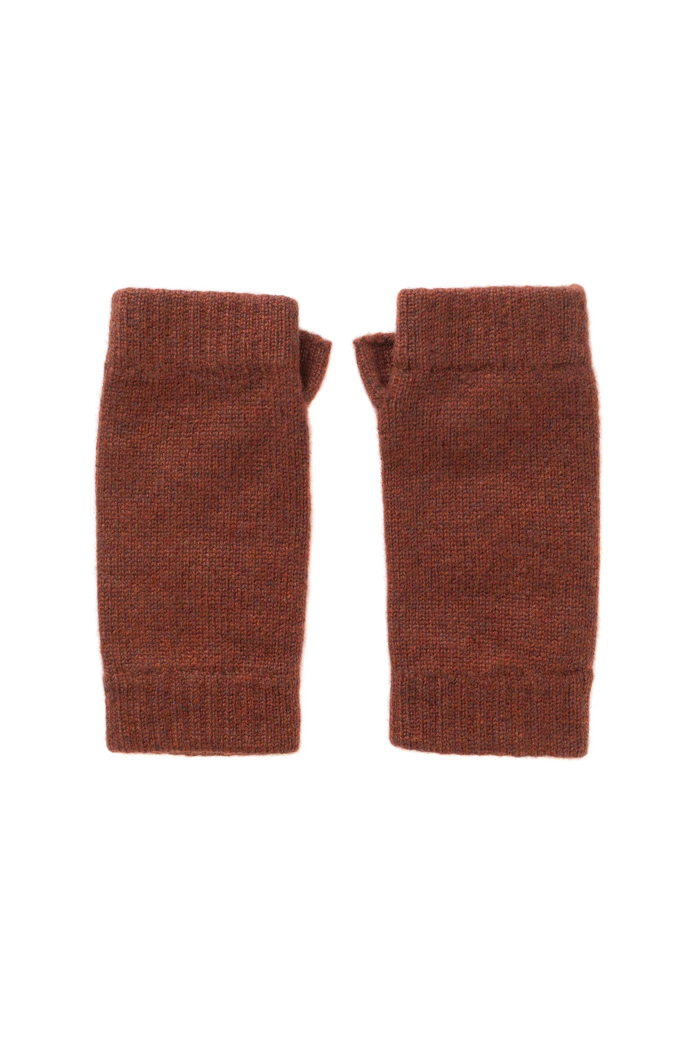 Red Cashmere Wrist Warmers - 1