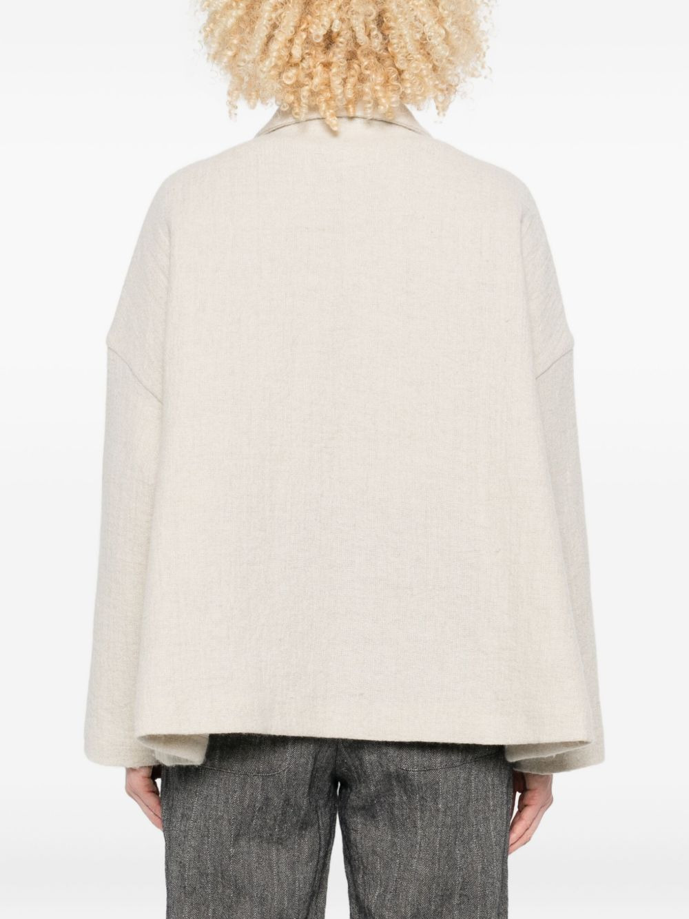patch-pocket button-front jacket - 4