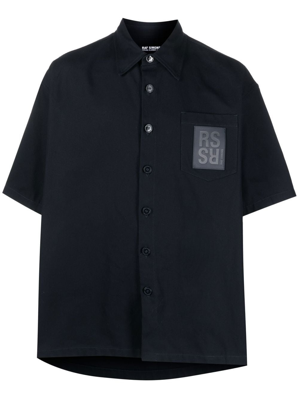 logo-patch short-sleeve shirt - 1