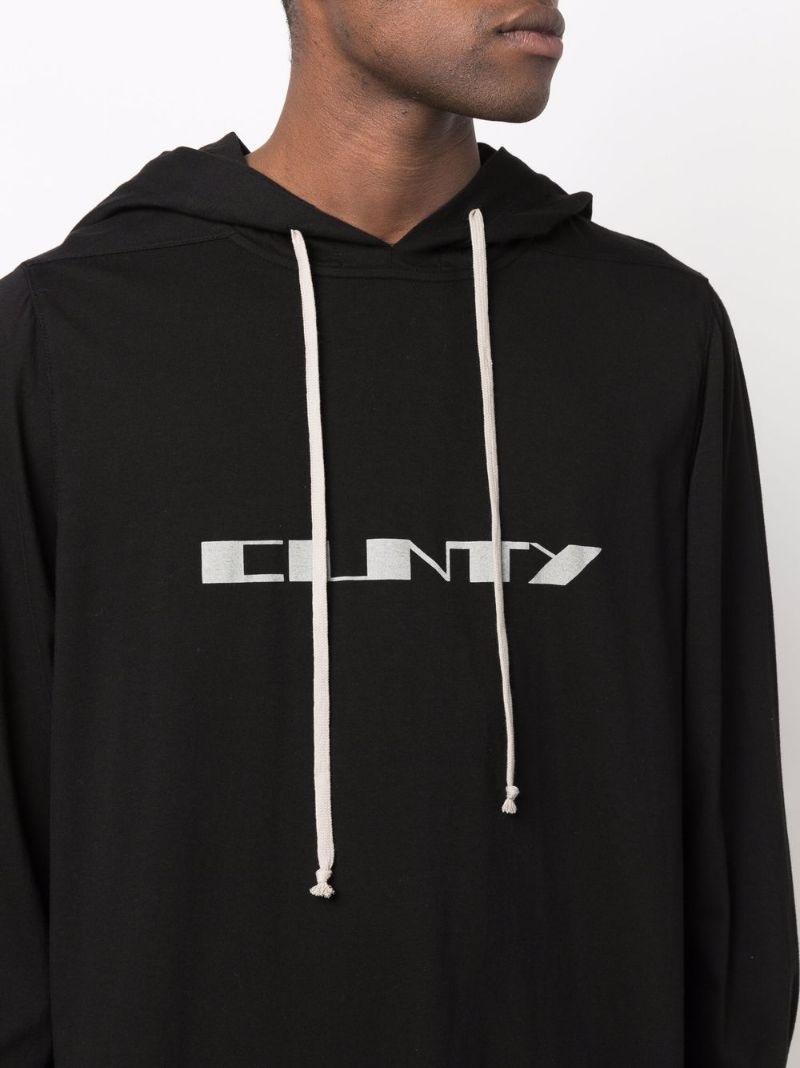 graphic-print organic cotton hoodie - 5