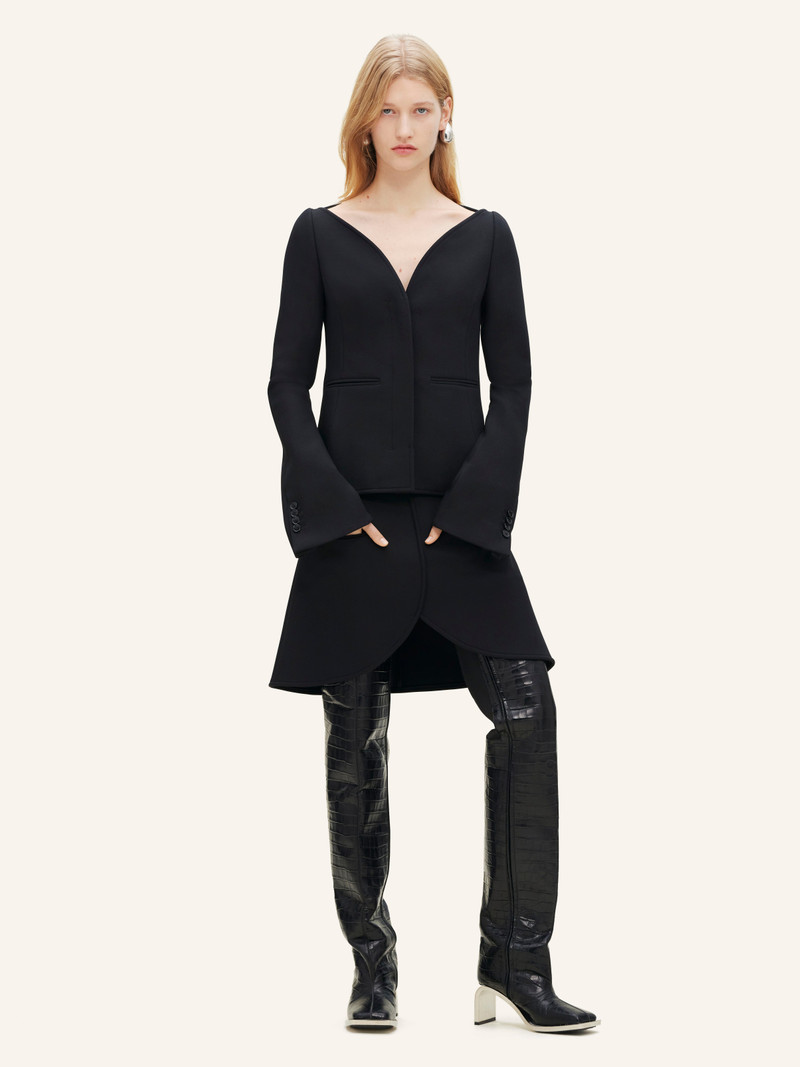 courrèges ELLIPSE HERITAGE CREPE TAILORED JACKET outlook