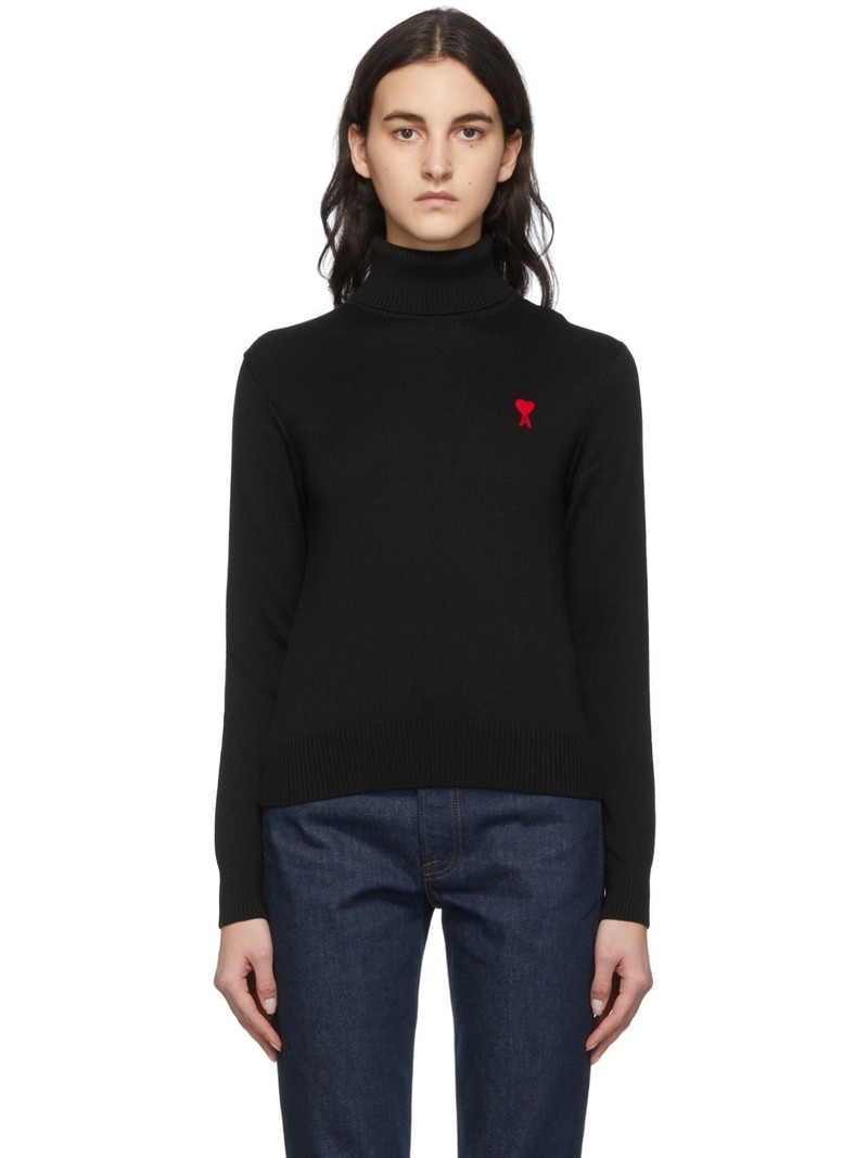 Black Ami de Cœur Turtleneck - 1
