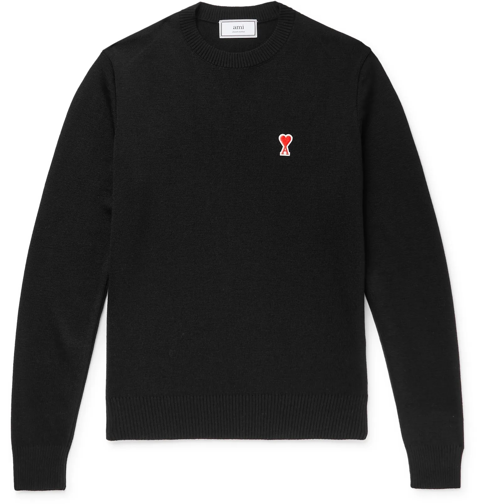 Logo-Appliquéd Merino Wool Sweater - 1