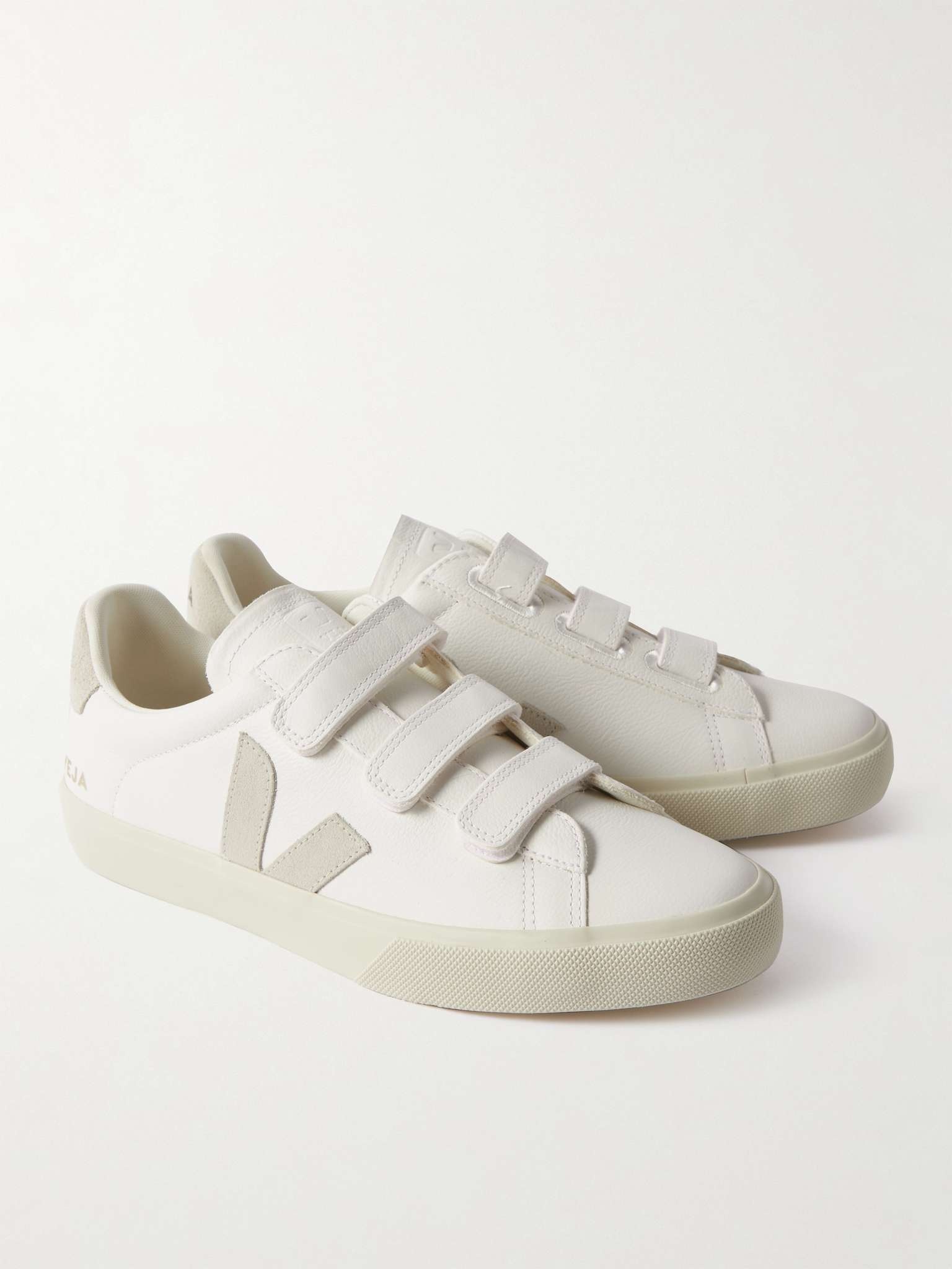 Recife Suede-Trimmed Leather Sneakers - 4