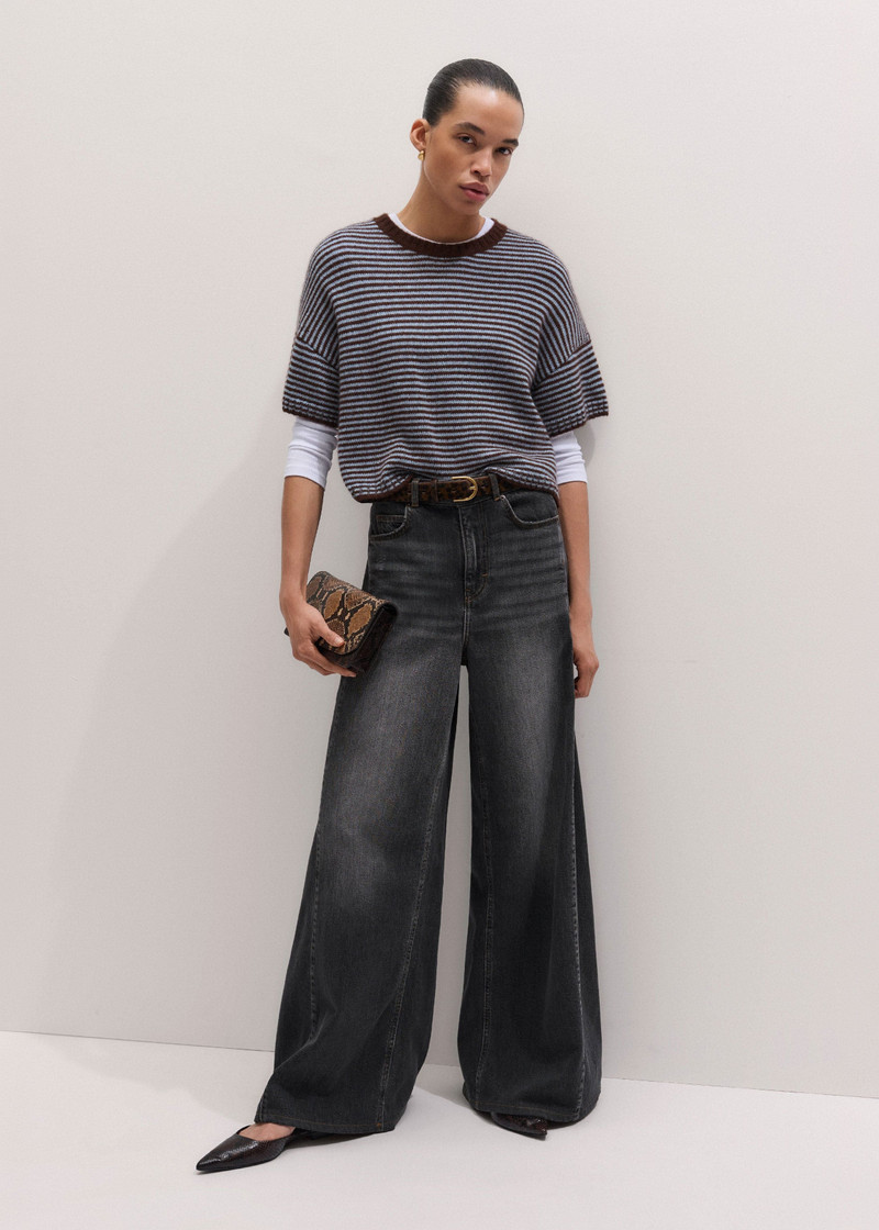 Relaxed Knit Crop Tee 6