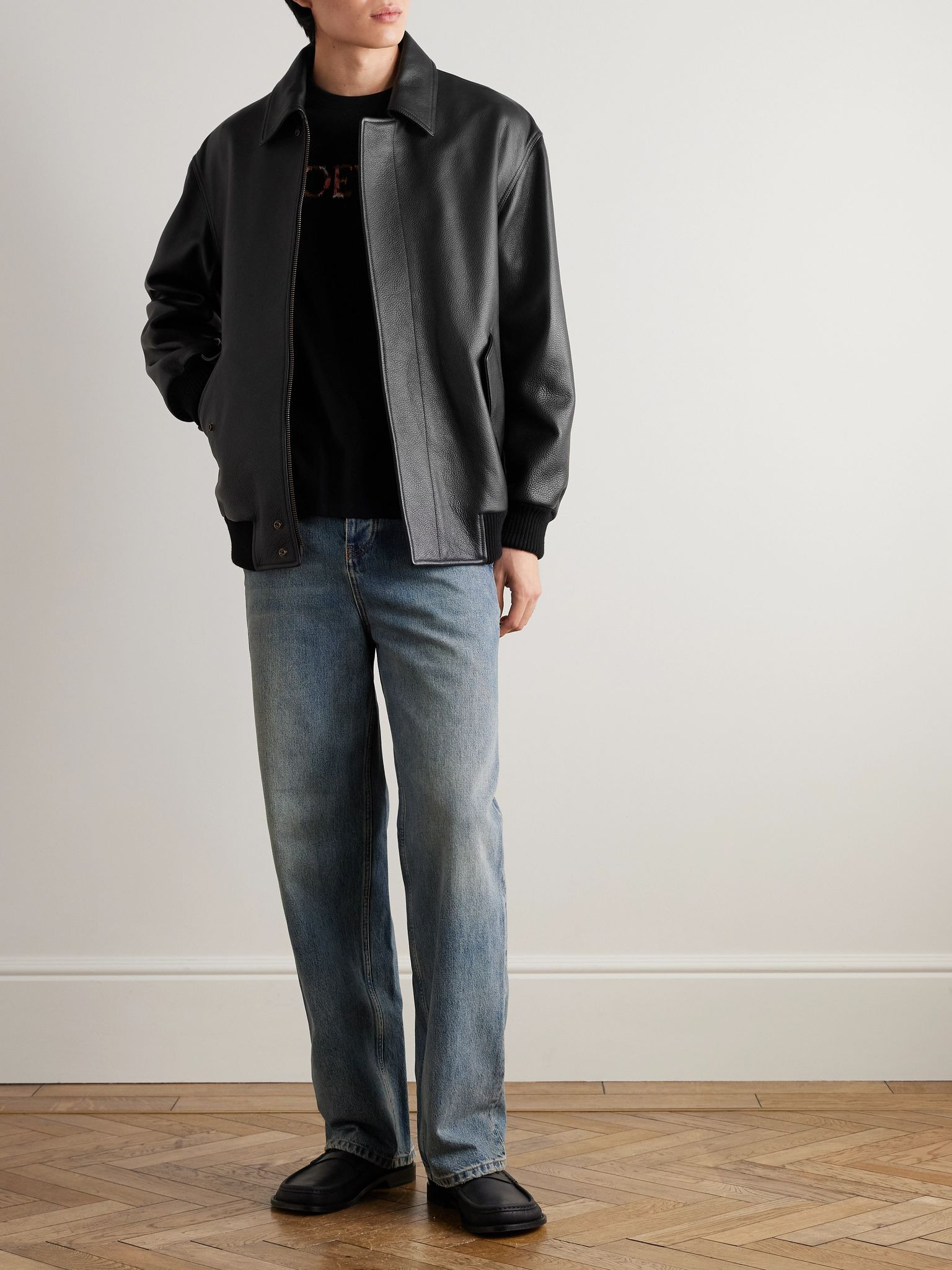 Logo-Embroidered Cotton-Jersey T-Shirt Black - 2
