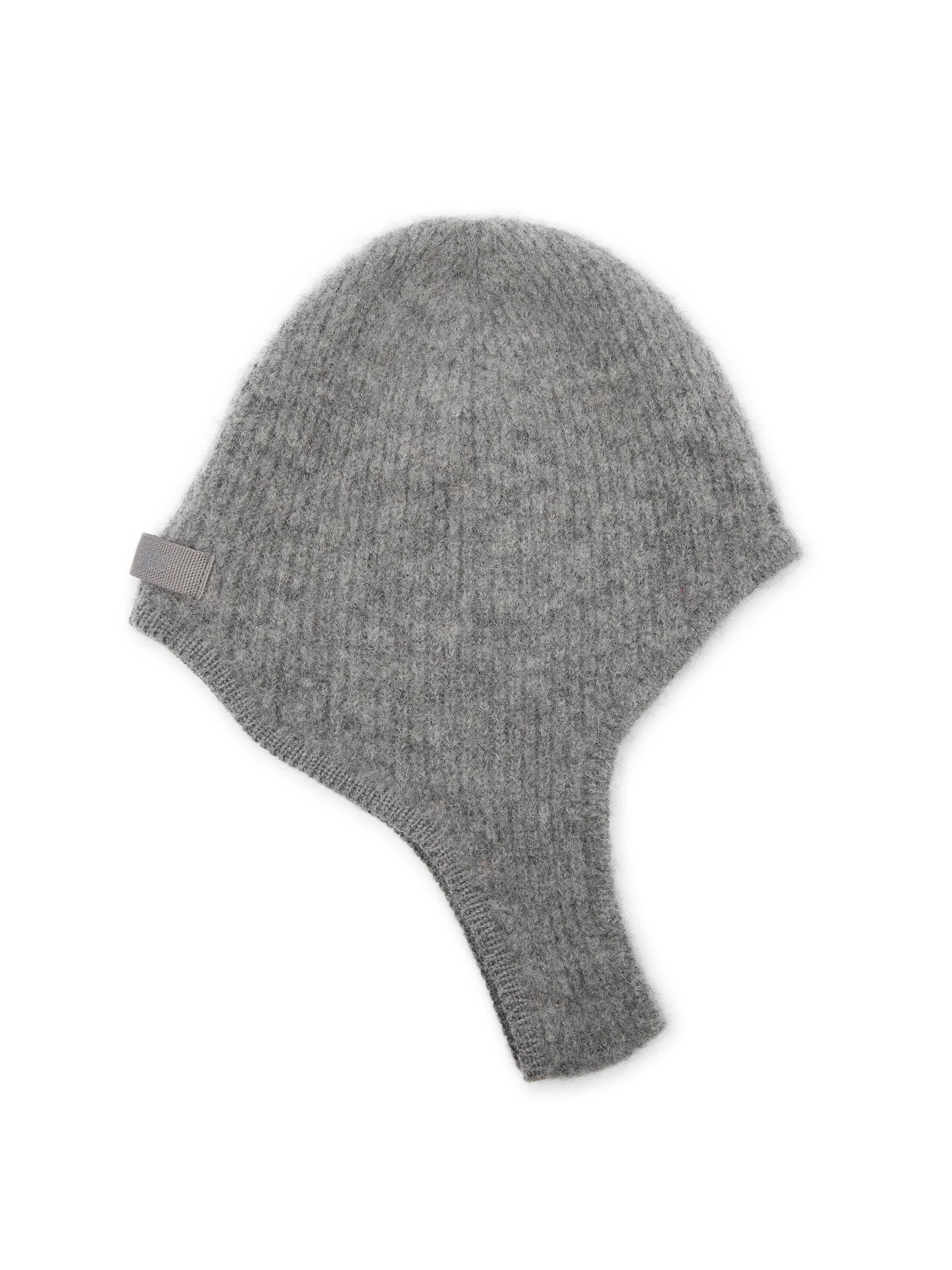 Men's Alpaca-Blend Knit Hood - Dark Grey - 1