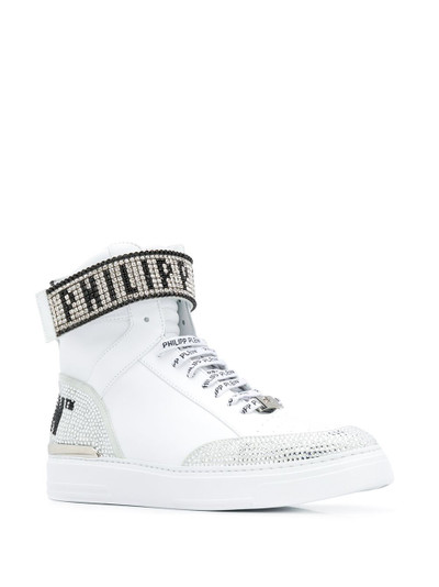 PHILIPP PLEIN Crystal Hi-Top sneakers outlook