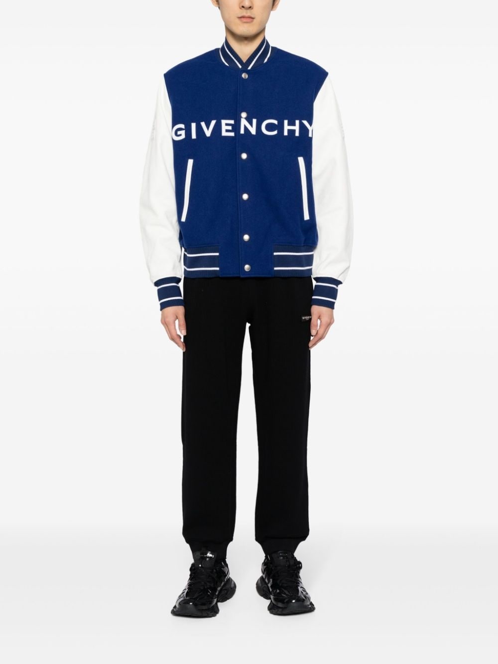 logo-appliquÃ© elasticated-waist track pants - 2
