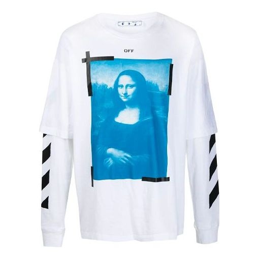 Off-White SS21 Pattern Printing Long Sleeves White OMAB022R21JER0010110 - 1