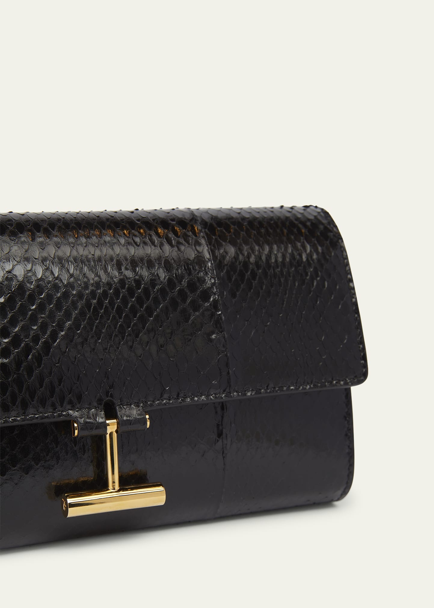 Tara Pouch Wristlet in Snake-Embossed Leather - 5